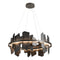 Ardesia Circular LED Pendant Light  option Natural Iron