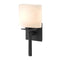 Beacon Hall Ellipse Glass Wall Sconce  option Black