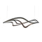 Crossing Waves LED Pendant Light  option Black