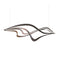Crossing Waves LED Pendant Light  option Dark Smoke