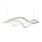 Crossing Waves LED Pendant Light  option Vintage Platinum