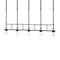 Erlenmeyer 5 Lights Pendant Light  option Black