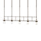 Erlenmeyer 5 Lights Pendant Light  option Bronze
