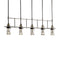 Erlenmeyer 5 Lights Pendant Light  option Dark Smoke