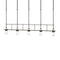 Erlenmeyer 5 Lights Pendant Light  option Natural Iron