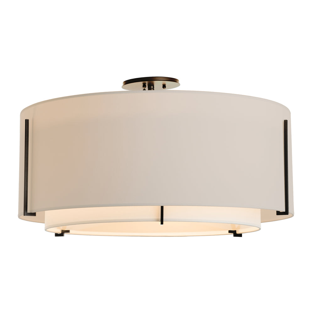 Exos Large Double Shade Semi-Flush Mount