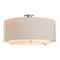 Exos Large Double Shade Semi-Flush Mount  option Sterling