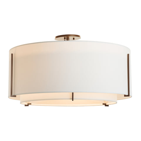 Exos Large Double Shade Semi-Flush Mount