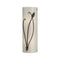 Forged Leaf and Stem Wall Sconce  option Black