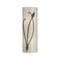 Forged Leaf and Stem Wall Sconce  option Dark Smoke