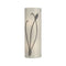 Forged Leaf and Stem Wall Sconce  option Natural Iron