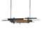 Planar LED Pendant Light with Accent  option Black