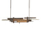 Planar LED Pendant Light with Accent  option Bronze
