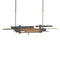 Planar LED Pendant Light with Accent  option Natural Iron