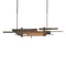 Planar LED Pendant Light with Accent  option Bronze