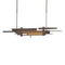 Planar LED Pendant Light with Accent  option Natural Iron