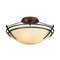 Presidio Tryne Short Semi-Flush Mount  option Natural Iron