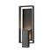 Shadow Box Large Outdoor Sconce  option Natural Iron