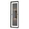 Shadow Box Tall Outdoor Wall Sconce  option Coastal Black