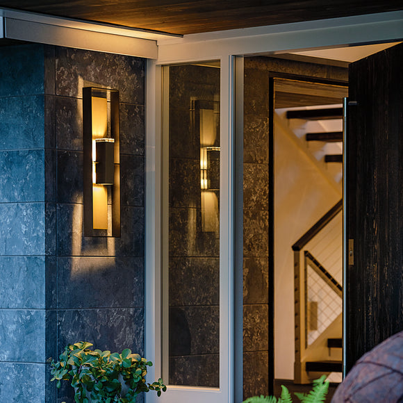 Shadow Box Sconce Hubbardton Forge Shadow Box Tall Outdoor Wall Sconce - 2Modern