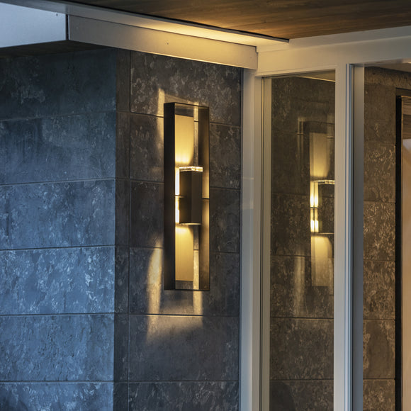 Shadow Box Sconce Hubbardton Forge Shadow Box Tall Outdoor Wall Sconce - 2Modern