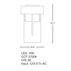 Shard LED Outdoor Sconce