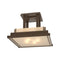 Steppe Drop Semi Flush Mount  option Bronze