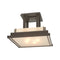 Steppe Drop Semi Flush Mount  option Dark Smoke