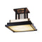 Steppe Drop Semi Flush Mount  option White Art