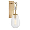 Bruckner Wall Sconce  option Aged Brass
