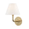 Signature No.1 Wall Sconce  option Aged Brass