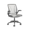 Diffrient World Task Chair  option Gray Frame with White Mesh