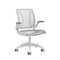 Diffrient World Task Chair  option White Frame with White Mesh
