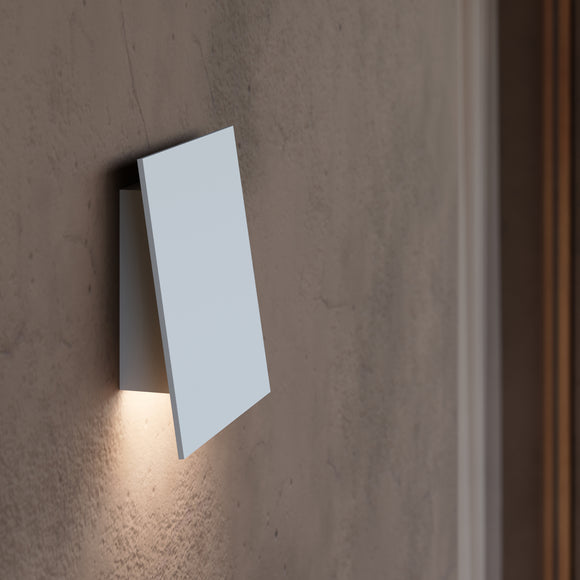 Inside-Out Angled Plane Outdoor Downlight Wall Light