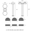 Inside-Out® REALS 2-Light LED Bollard