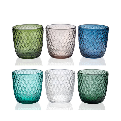 Sixties Multicolor Tumbler (Set of 6)