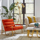 Channeled Goldfinger Lounge Chair