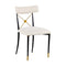 Rider Dining Chair  option Olympus Oatmeal / Blackened Steel
