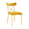 Rider Dining Chair  option Rialto Gold / Polished Brass