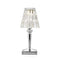 Battery Metal Table Lamp  option Chrome