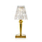 Battery Metal Table Lamp  option Metallic Gold