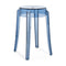 Charles Ghost Transparent Stool (Set of 2)  option Powder Blue