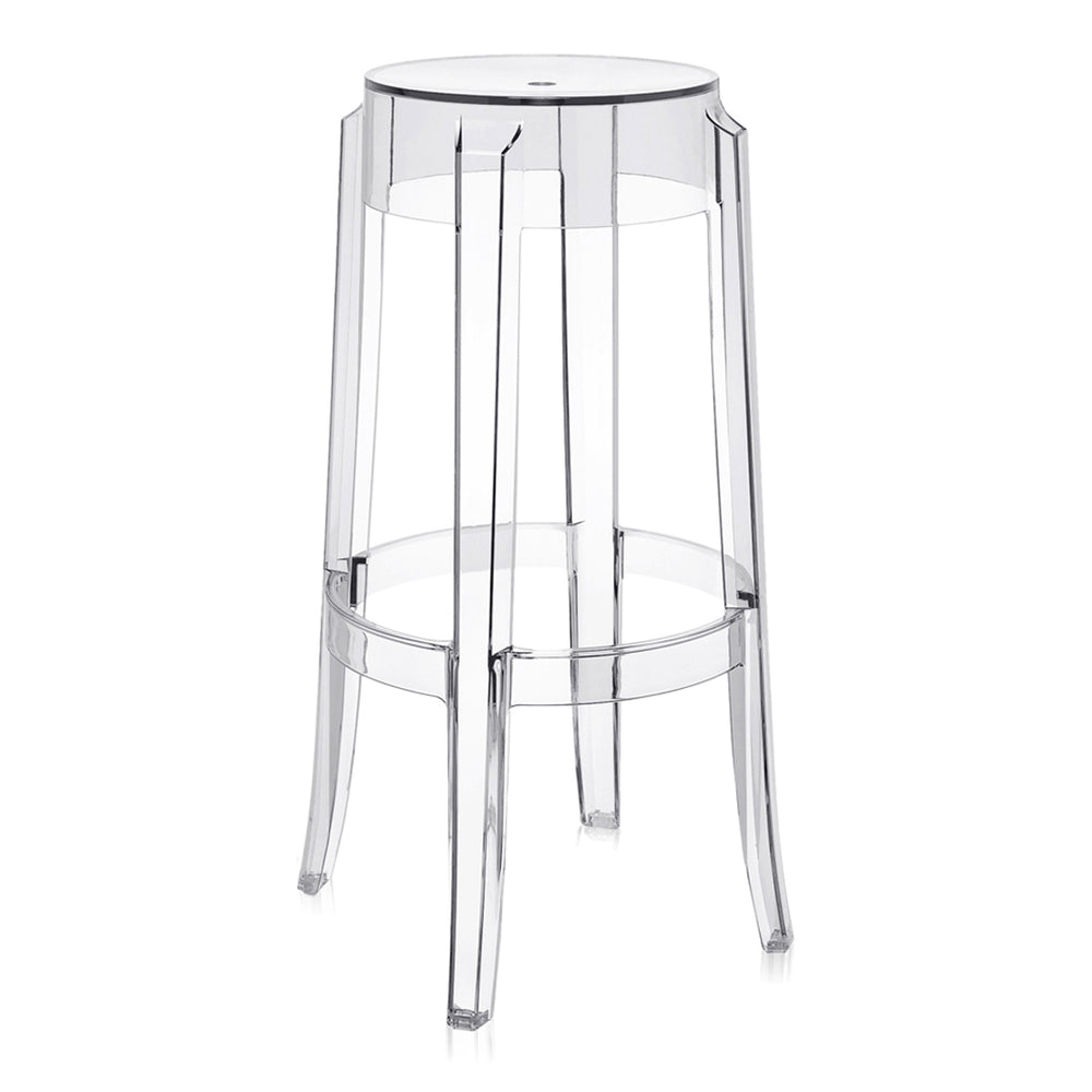 Charles Ghost Transparent Stool (Set of 2)