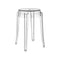 Charles Ghost Transparent Stool (Set of 2)  option Low: 18.2 in height
