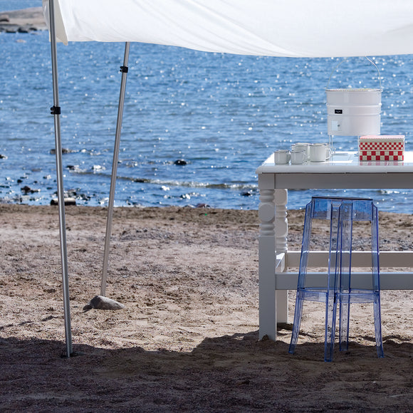 Charles Ghost Transparent Stool - Thumbnail 5