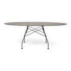 Glossy Outdoor Oval Dining Table