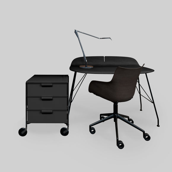 Matte Mobil 3 Drawer Trolley