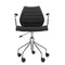 Maui Soft Swivel Armchair  option Black Trevira