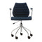 Maui Soft Swivel Armchair  option Blue Noma