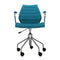 Maui Soft Swivel Armchair  option Teal Trevira